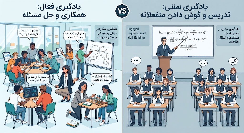 مقایسه کلاس هال و کلاس قدیمی 